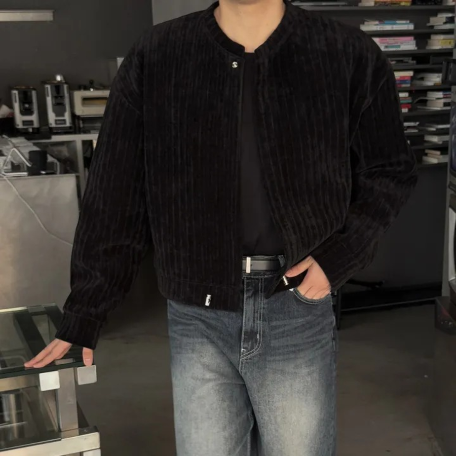 Lou Velour Crop String Cardigan