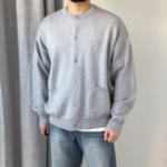 Свободный размер-Серый-Кардиганы