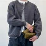 Premium Cotton Double Layered Knit Cardigan