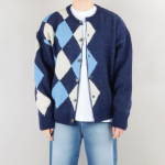 Свободный размер-Синий-Кардиганы