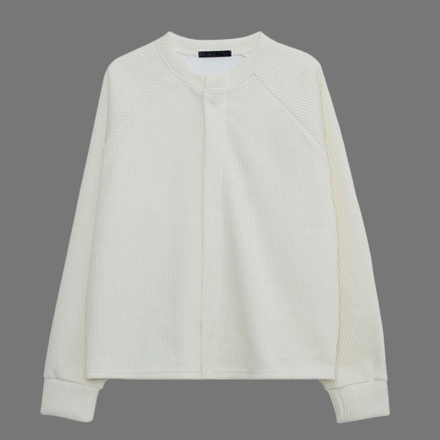 Drop Shoulder Oversized Minimal Cardigan