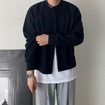 Drop Shoulder Oversized Minimal Cardigan