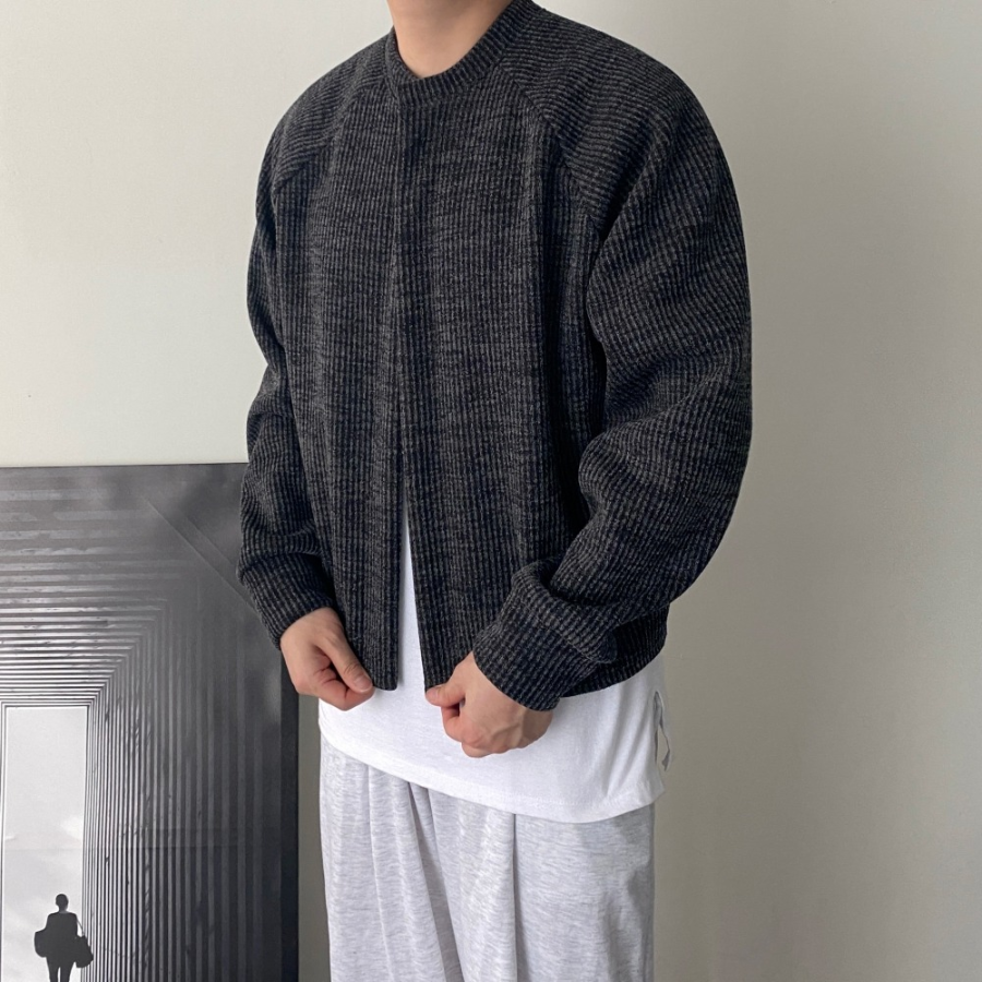 Drop Shoulder Oversized Minimal Cardigan