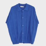 Crazy Diamond Collar Knit Short-Sleeve Cardigan