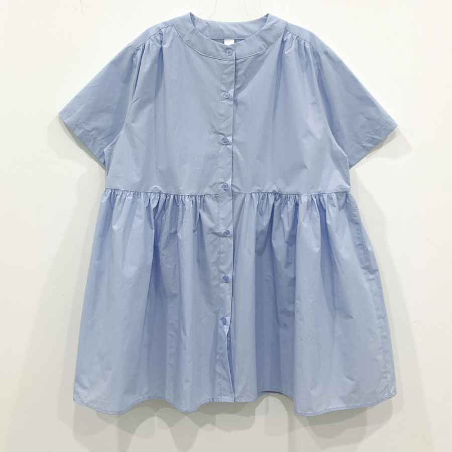 Мини-платье с эффектом многослойности и съёмной блузкой