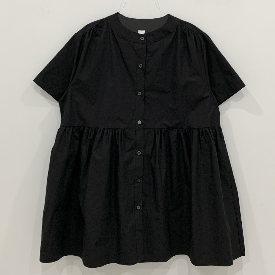 Мини-платье с эффектом многослойности и съёмной блузкой