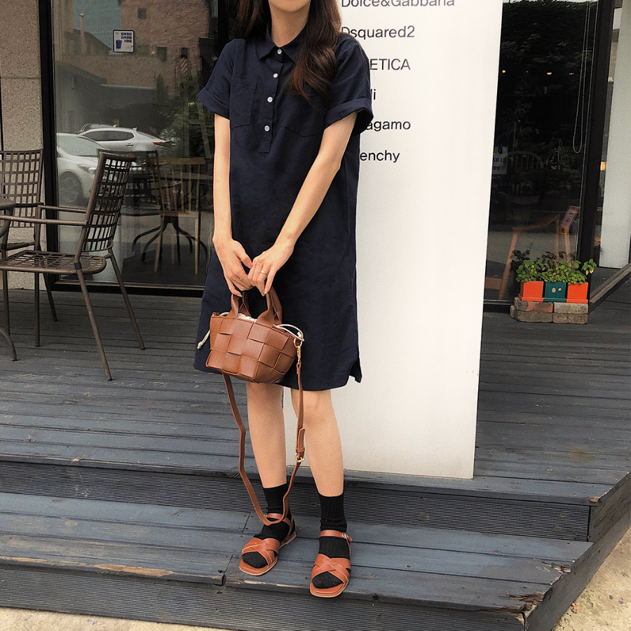 Рубашечное платье в стиле минимализм