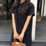 Рубашечное платье в стиле минимализм