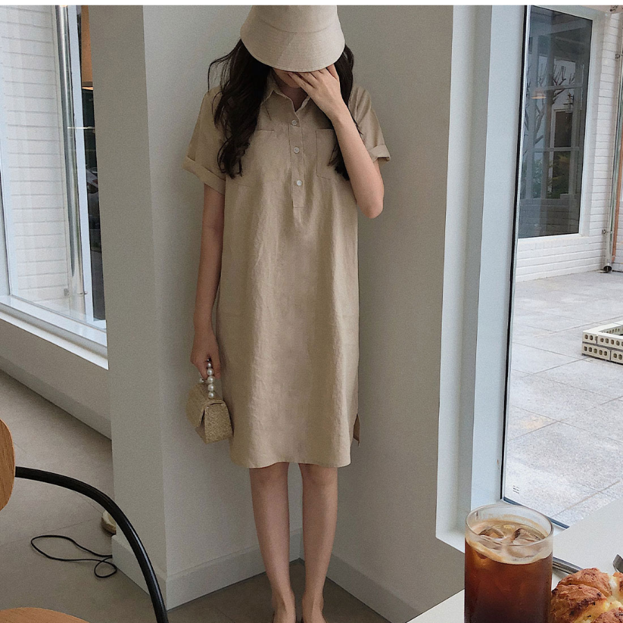 Рубашечное платье в стиле минимализм