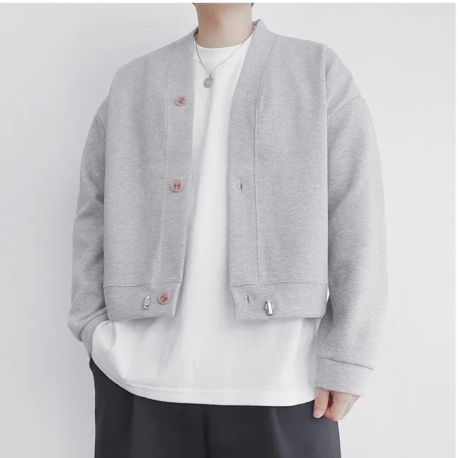 Formal Crop Short Cardigan with String