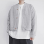 Formal Crop Short Cardigan with String