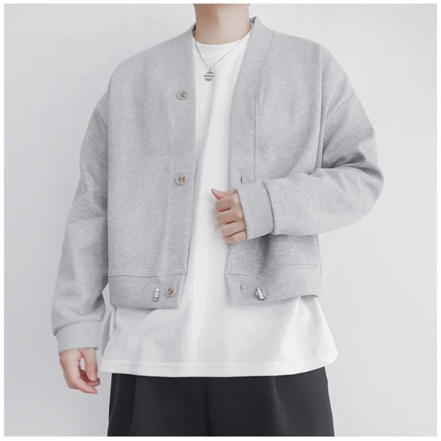 Formal Crop Short Cardigan with String