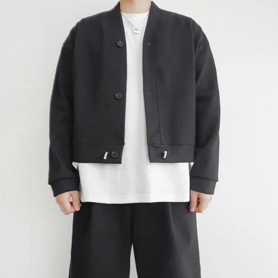 Formal Crop Short Cardigan with String