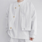 Formal Crop Short Cardigan with String