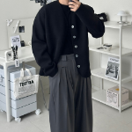 Double-Layer Knit Cardigan