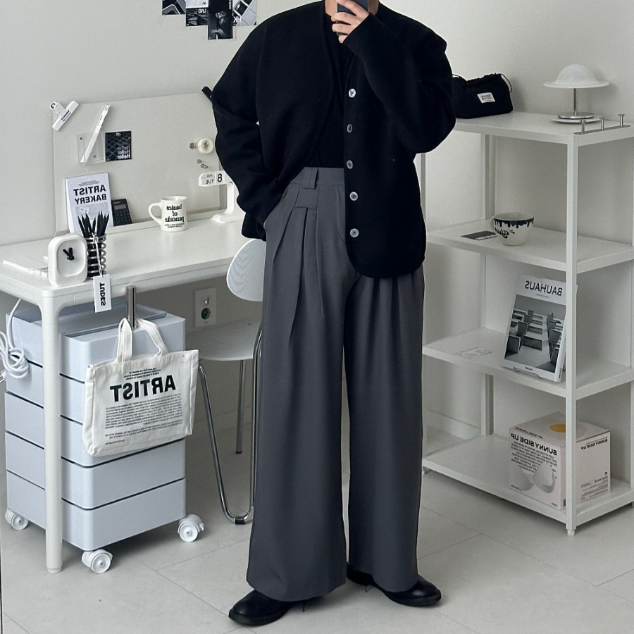 Double-Layer Knit Cardigan