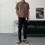 Ice Cooling Collar Short-Sleeve Knit Cardigan