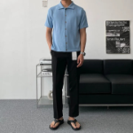 Ice Cooling Collar Short-Sleeve Knit Cardigan