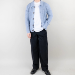 Men's Cable Knit Collar Cardigan