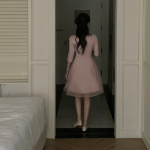 Платье с асимметричной юбкой из органзы и фатина