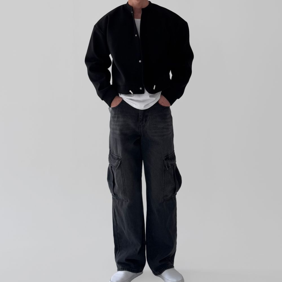 Men’s String Crop Rex If Cardigan