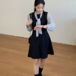 Расклешённое миди-платье-бюстье в стиле “вишнёвого цветения”