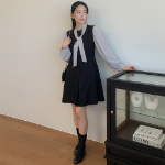 Расклешённое миди-платье-бюстье в стиле “вишнёвого цветения”