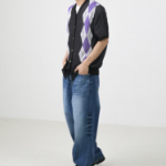 Argyle Short-Sleeve Cardigan