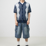 Argyle Short-Sleeve Cardigan