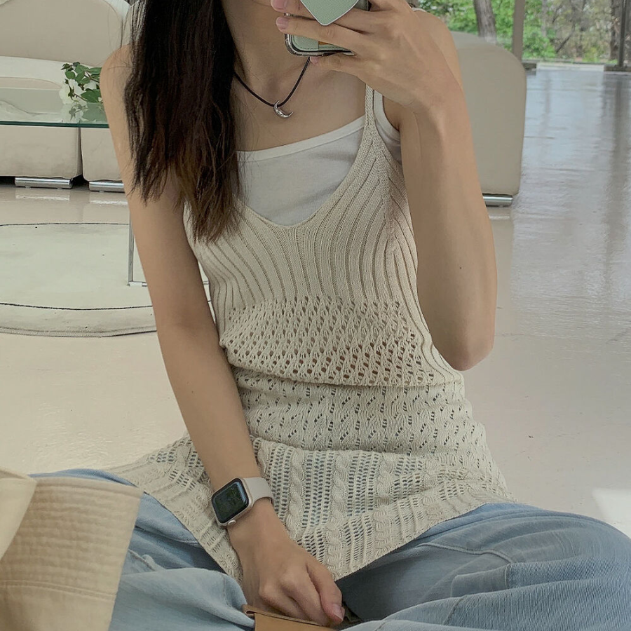 Ажурное вязаное платье-бюстье в стиле “взбитых сливок”