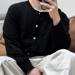 Washable Round Neck Cardigan