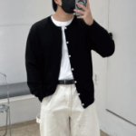 Washable Round Neck Cardigan