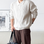 Cashmere Collar Oversized Cardigan