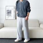 Cashmere Collar Oversized Cardigan