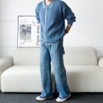 Cashmere Collar Oversized Cardigan