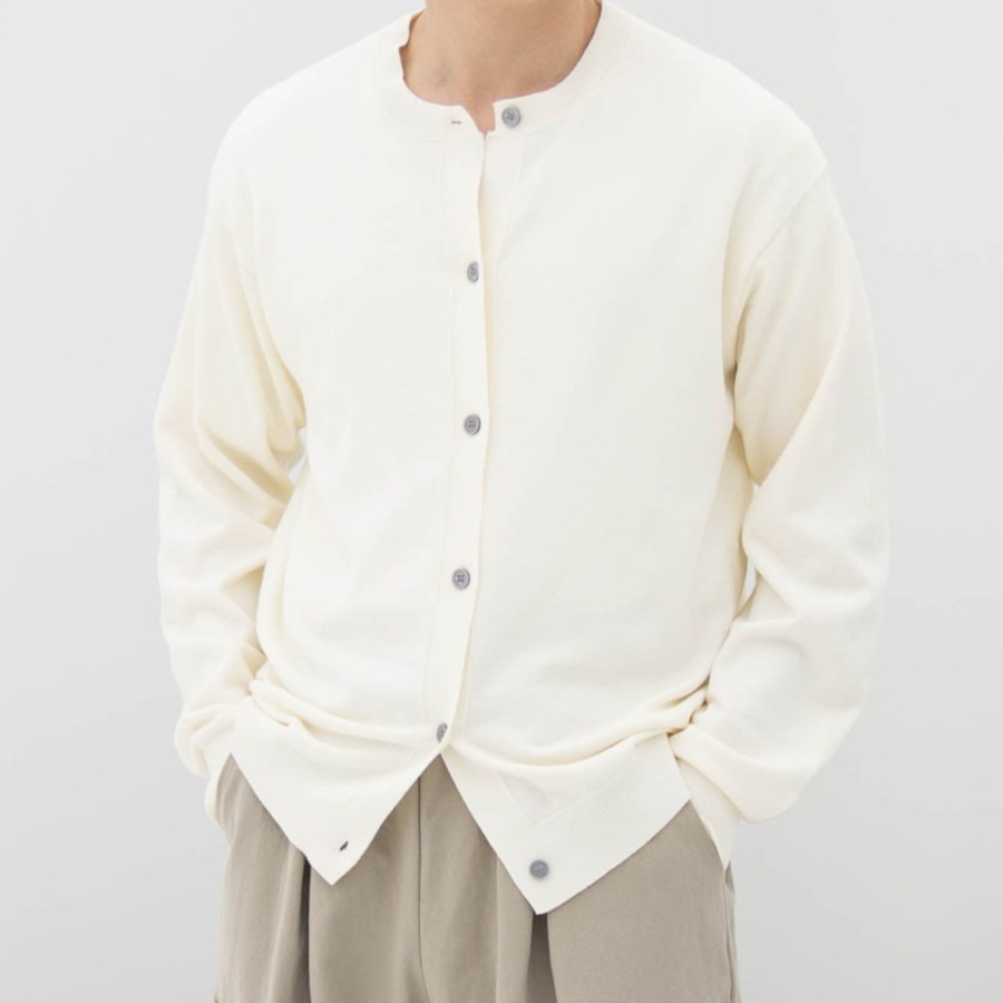 Washable Oversized Round Cardigan