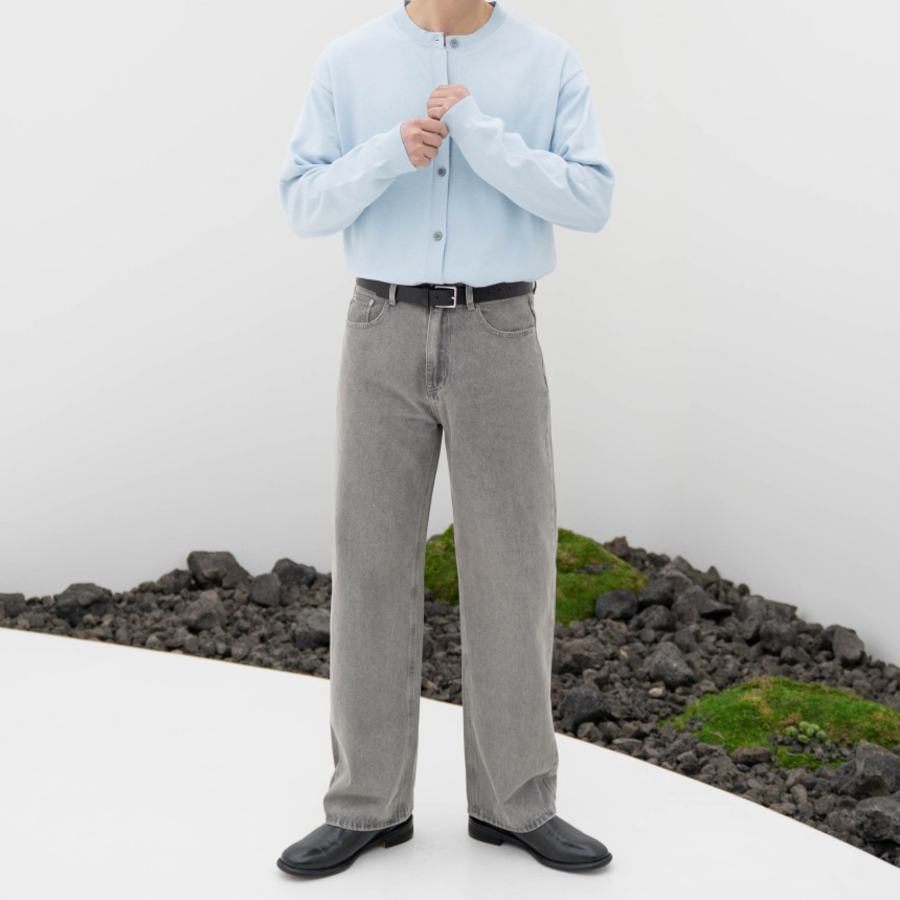 Washable Oversized Round Cardigan