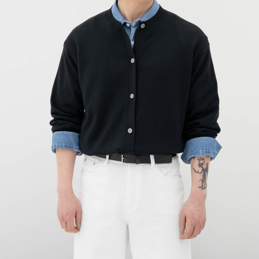 Washable Oversized Round Cardigan