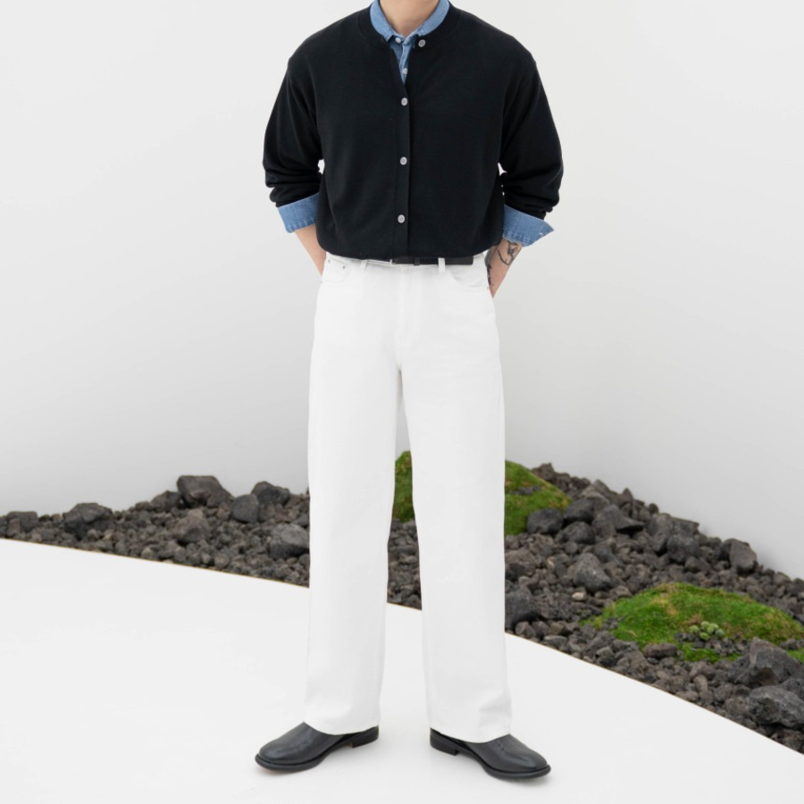 Washable Oversized Round Cardigan