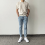 Lightweight Short Sleeve Zip-Up Collar Knit Summer Cardigan