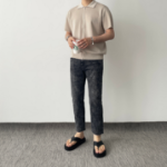 Lightweight Short Sleeve Zip-Up Collar Knit Summer Cardigan