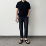 Lightweight Short Sleeve Zip-Up Collar Knit Summer Cardigan