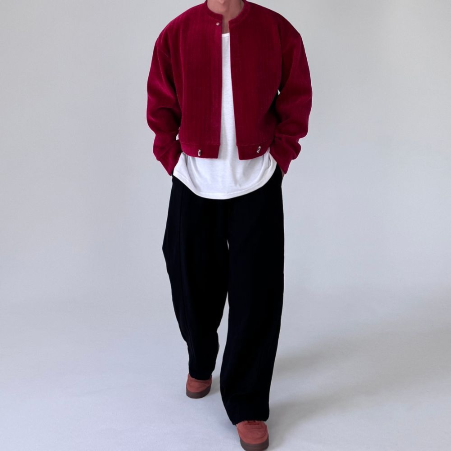 Reagan Velour Crop Cardigan