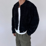 Reagan Velour Crop Cardigan