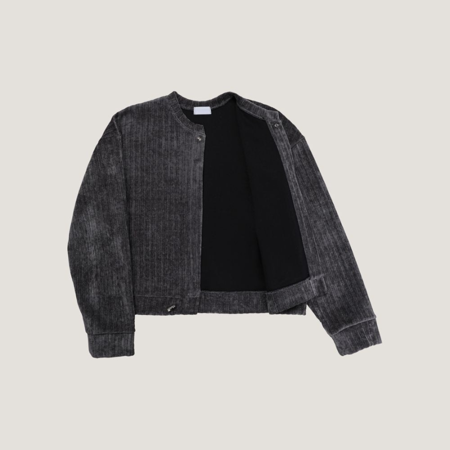 Reagan Velour Crop Cardigan