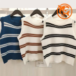 Summer Stripe Knit Vest