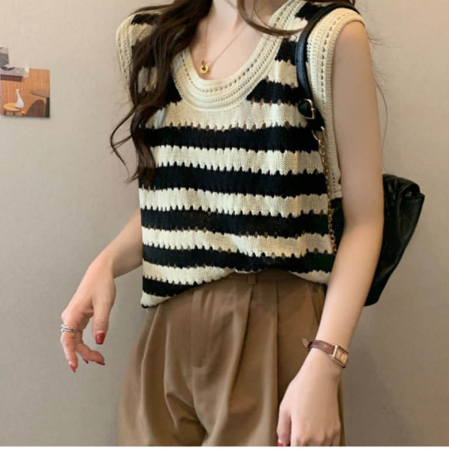 Summer Stripe Knit Camisole
