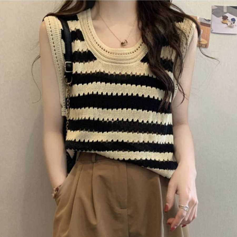 Summer Stripe Knit Camisole