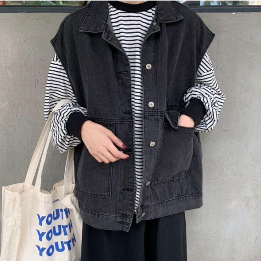 Lightweight Waterproof Denim Vest