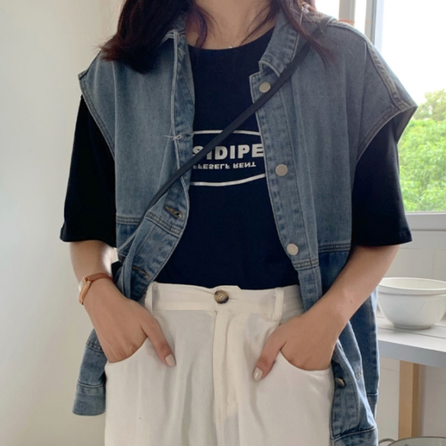 Lightweight Waterproof Denim Vest